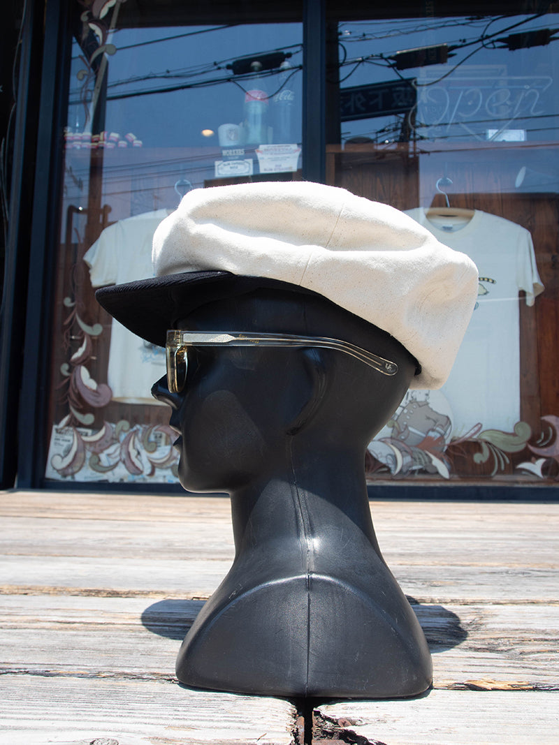 Light Canvas Newsboy Cap