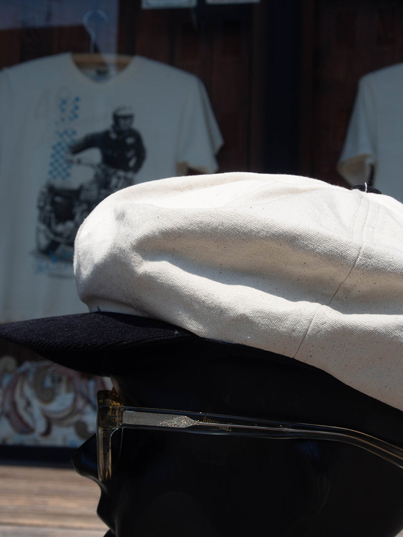 Light Canvas Newsboy Cap