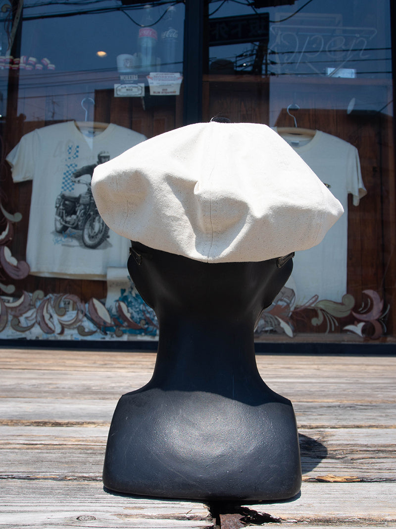 Light Canvas Newsboy Cap