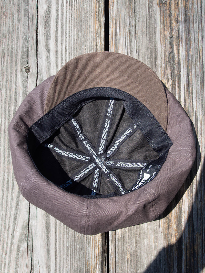Light Canvas Newsboy Cap
