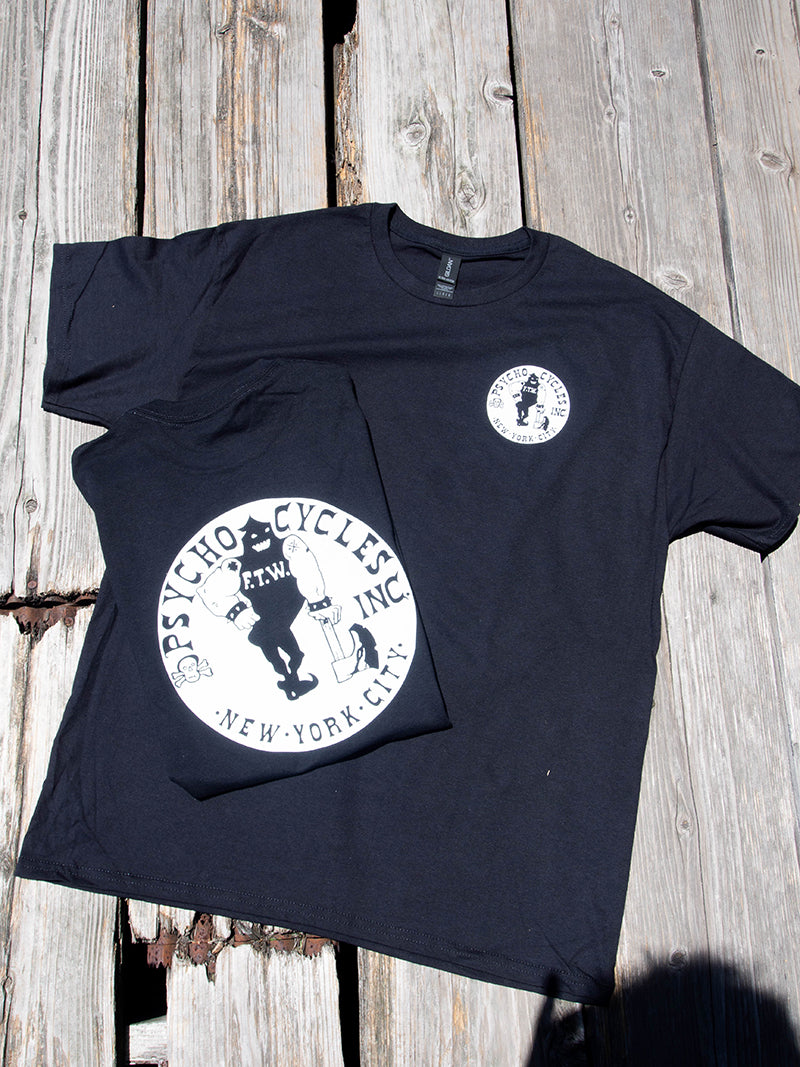 PSYCHO CYCLES NYC AXEMAN LEFT CHEST TEE