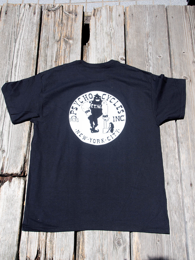 PSYCHO CYCLES NYC AXEMAN LEFT CHEST TEE