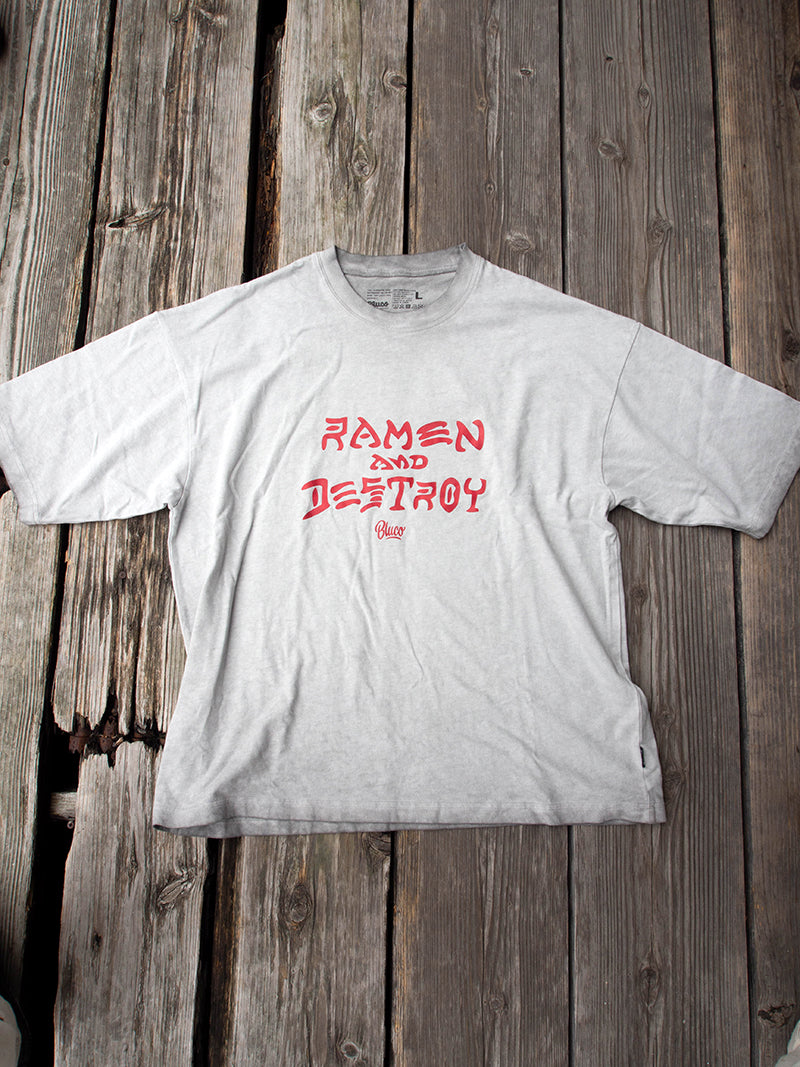 RAMEN&DESTROY×BLUCO Pigment Over Tee