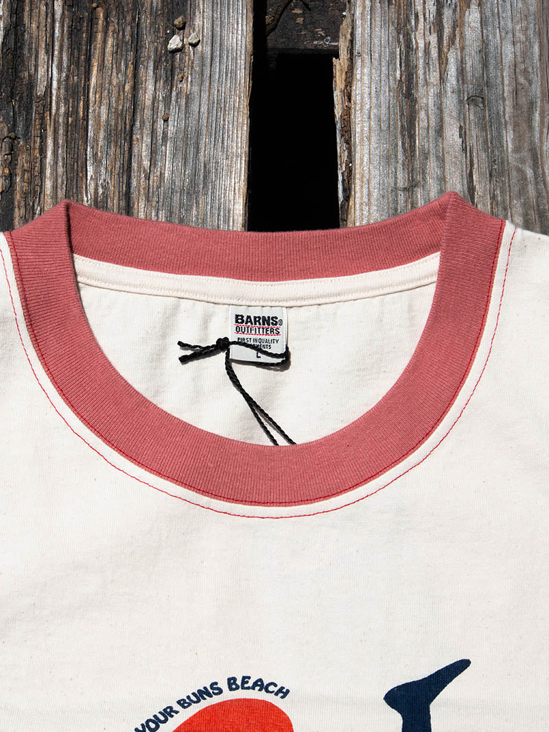 COZUN S/S RINGER Tee -Sun your buns beach-
