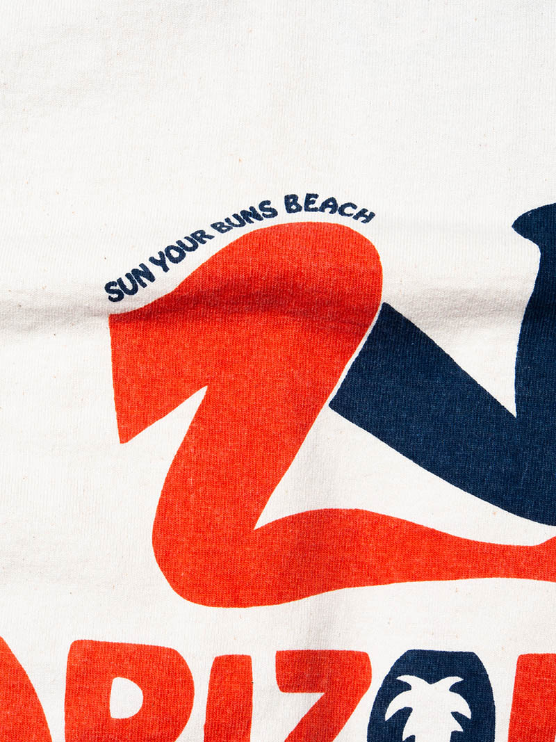 COZUN S/S RINGER Tee -Sun your buns beach-