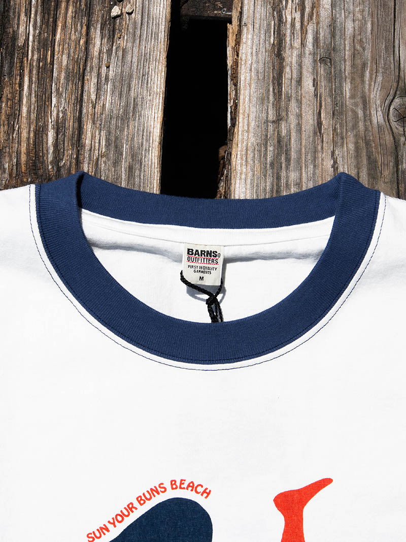 COZUN S/S RINGER Tee -Sun your buns beach-