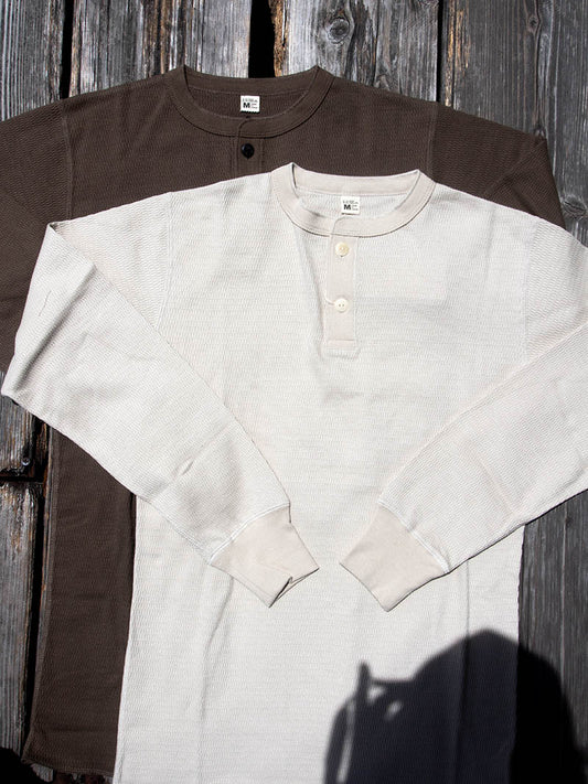 Thermal HENLEY Neck, HONEYCOMB THERMAL