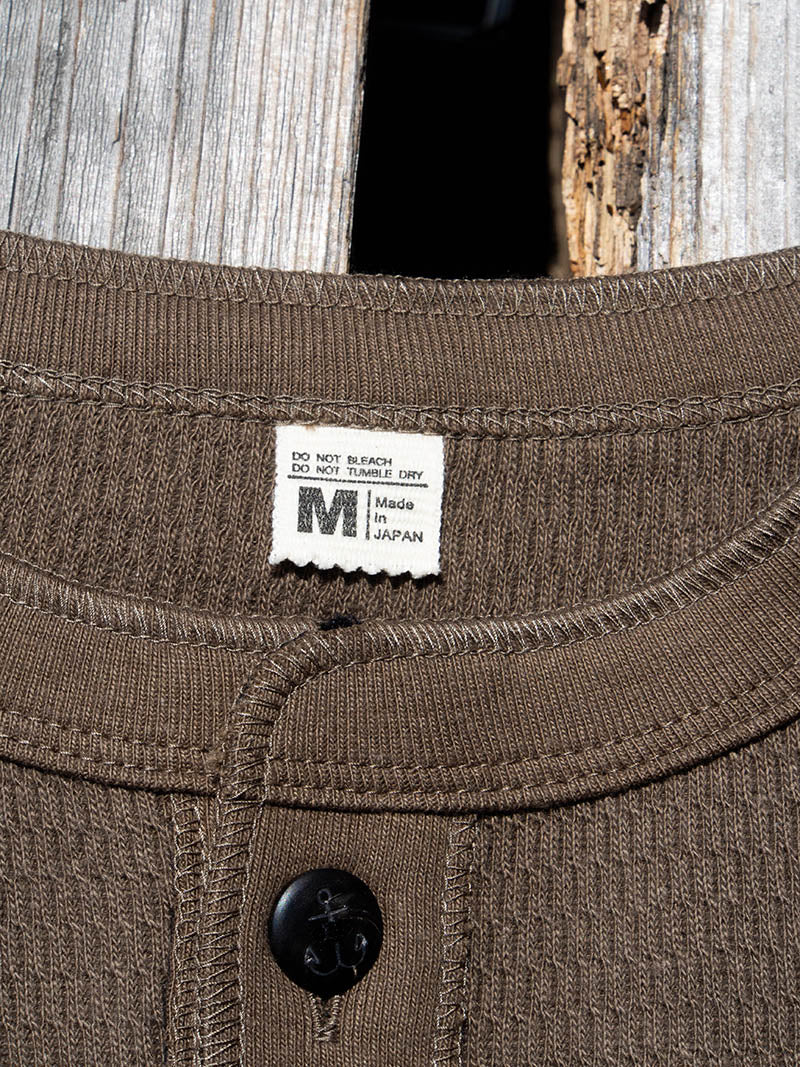 Thermal HENLEY Neck, HONEYCOMB THERMAL