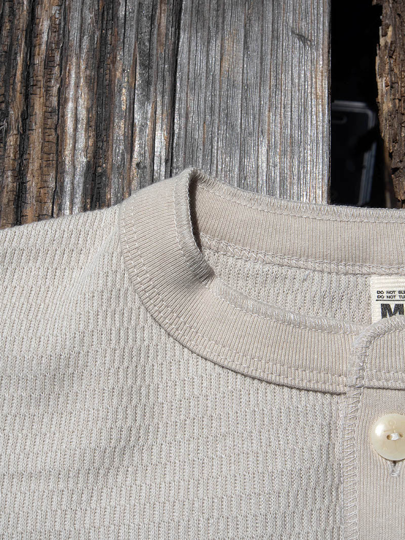 Thermal HENLEY Neck, HONEYCOMB THERMAL
