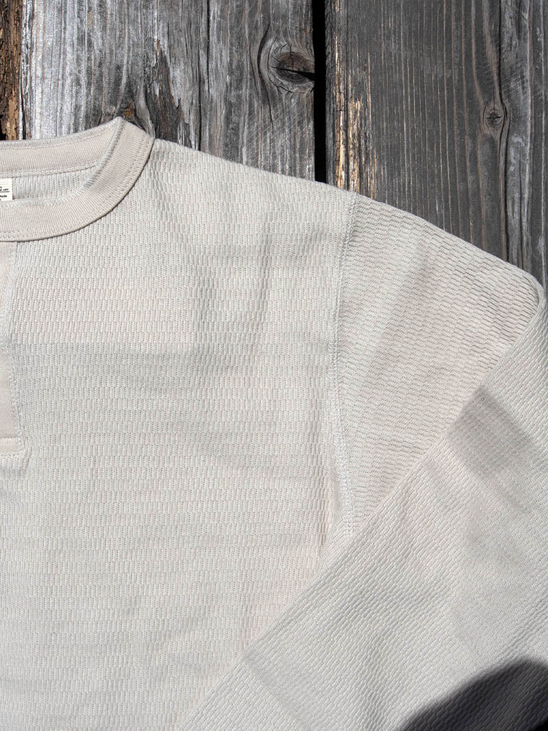 Thermal HENLEY Neck, HONEYCOMB THERMAL