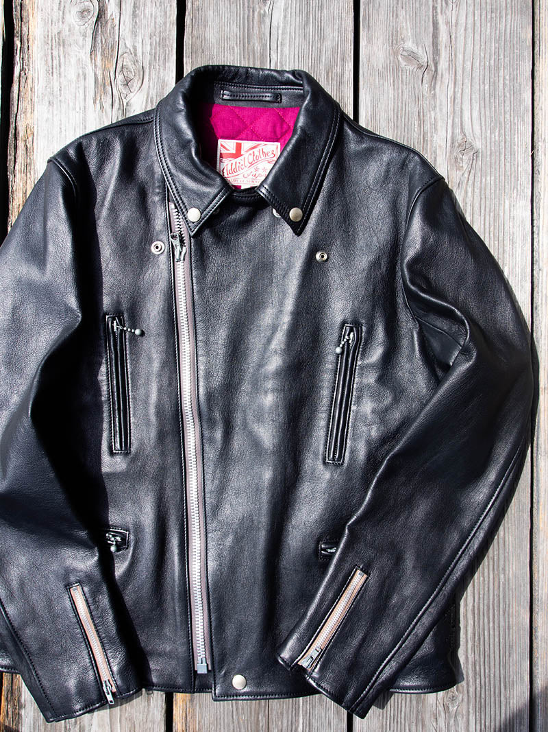 AD-02L SHEEPSKIN DOUBLE RIDERS JACKET -Long Type-