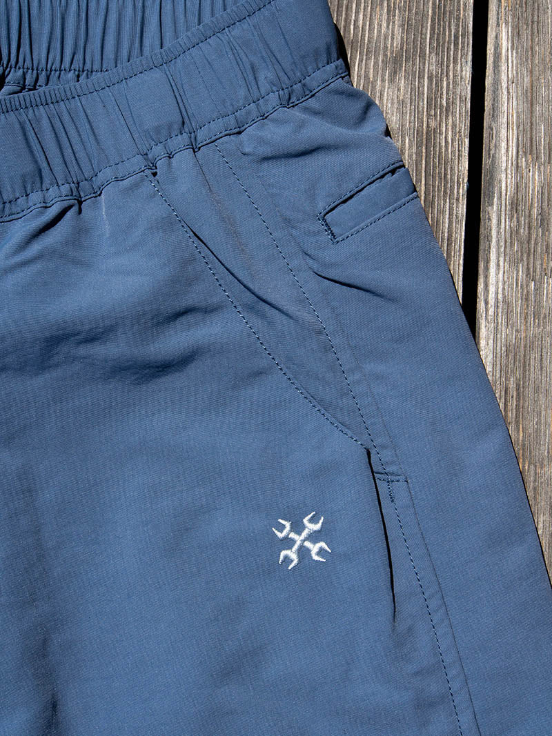 Nylon Tussah Easy Wide Pants