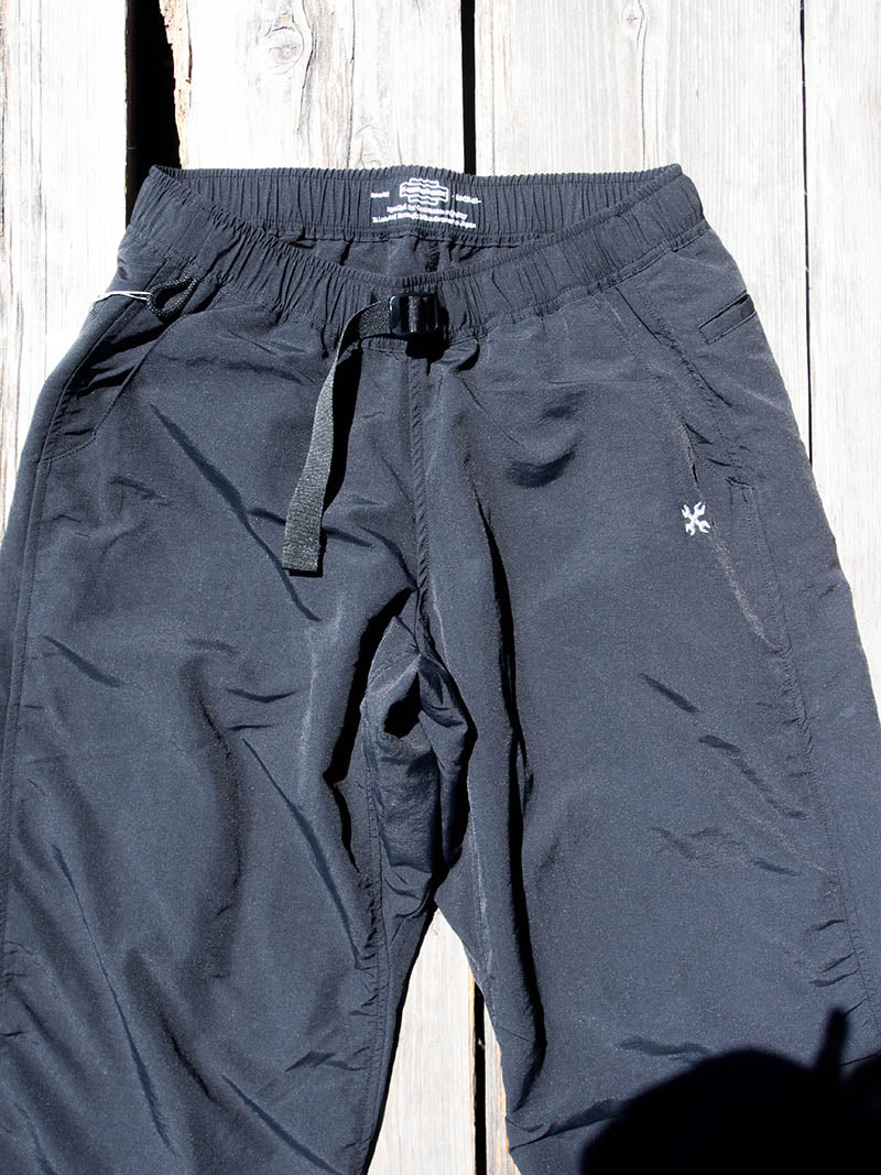 Nylon Tussah Easy Wide Pants