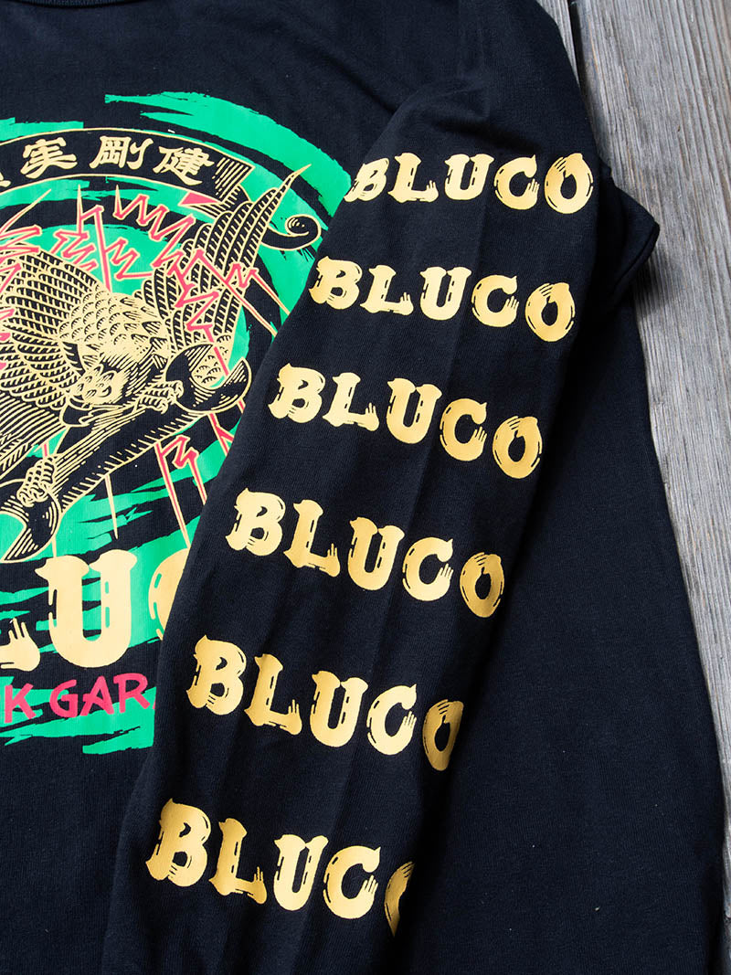 HEAVY DRY COTTON PRINT L/S TEE -Artwork by 遊鷹-