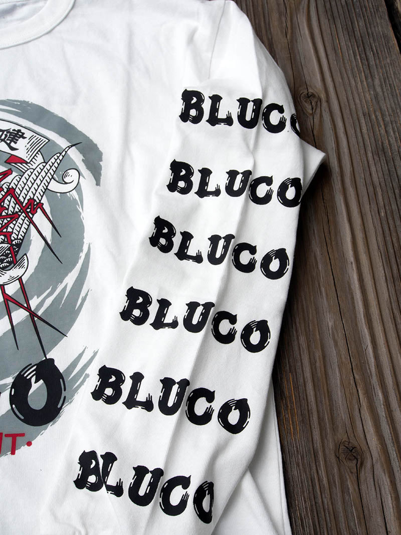 HEAVY DRY COTTON PRINT L/S TEE -Artwork by 遊鷹-