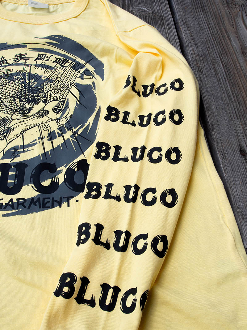 HEAVY DRY COTTON PRINT L/S TEE -Artwork by 遊鷹-