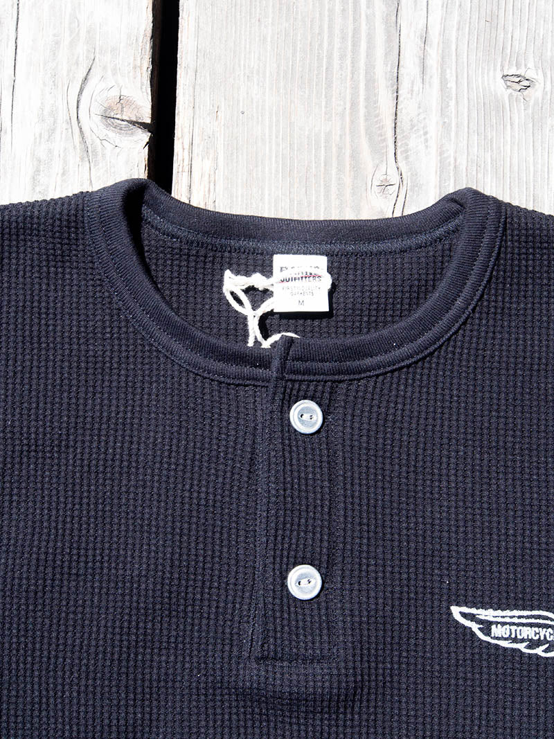 Waffle Henley L/S Tee -Fly Wheel-