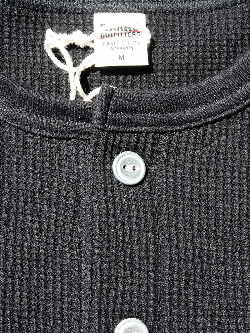 Waffle Henley L/S Tee -Fly Wheel-