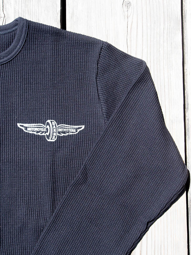 Waffle Henley L/S Tee -Fly Wheel-