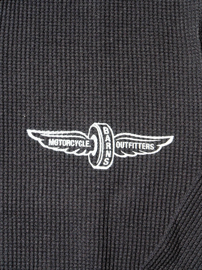 Waffle Henley L/S Tee -Fly Wheel-
