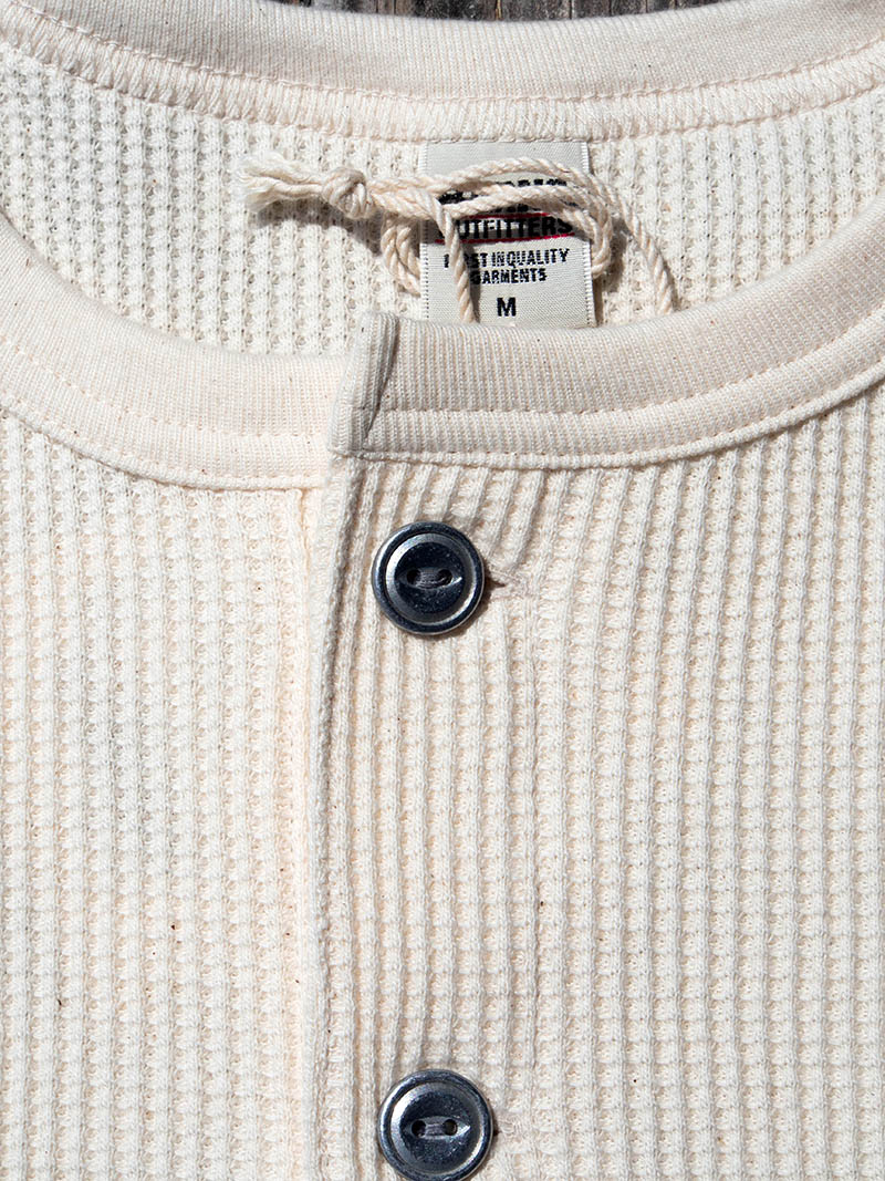 Waffle Henley L/S Tee -Fly Wheel-