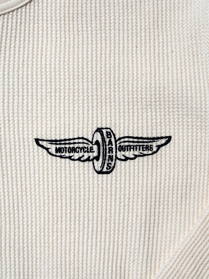 Waffle Henley L/S Tee -Fly Wheel-