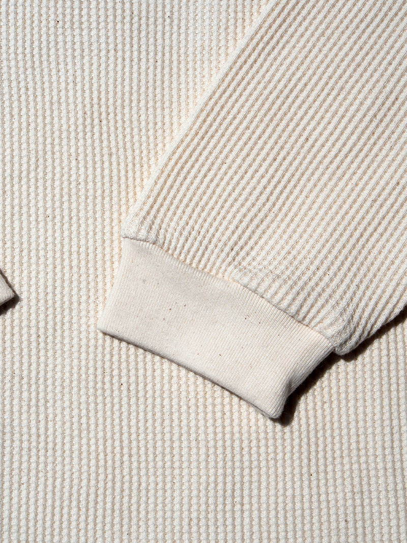 Waffle Henley L/S Tee -Fly Wheel-
