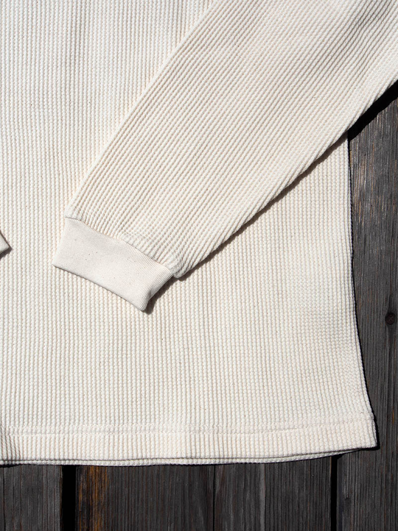 Waffle Henley L/S Tee -Fly Wheel-