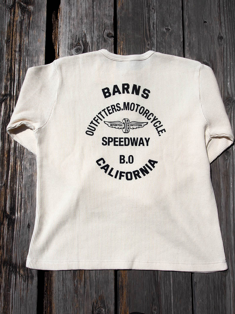 Waffle Henley L/S Tee -Fly Wheel-