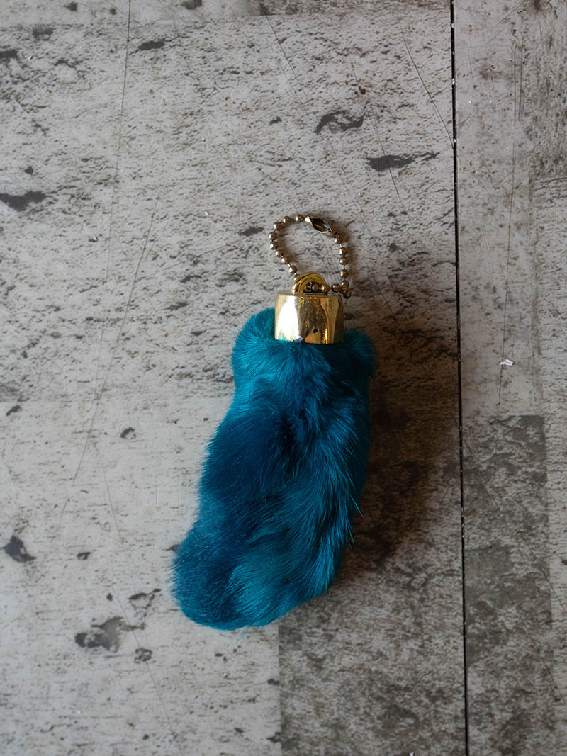 RABBIT FOOT KEYHOLDER
