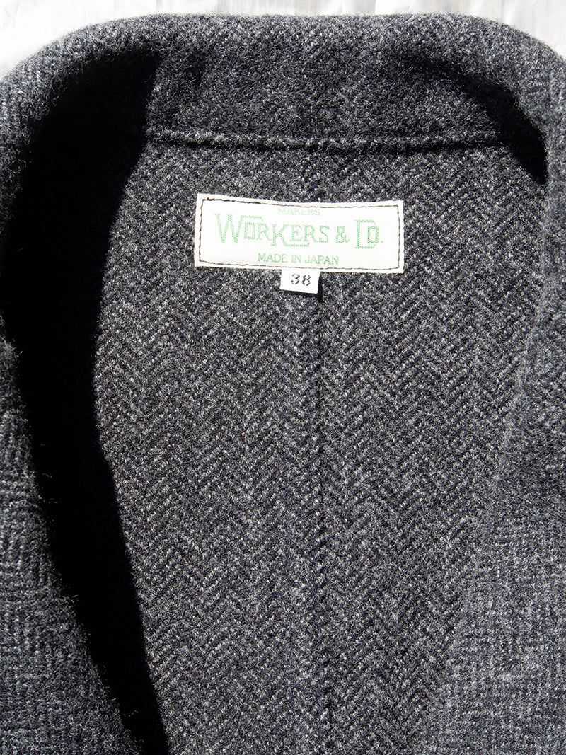 Lounge Jacket, Wool Cotton Tweed