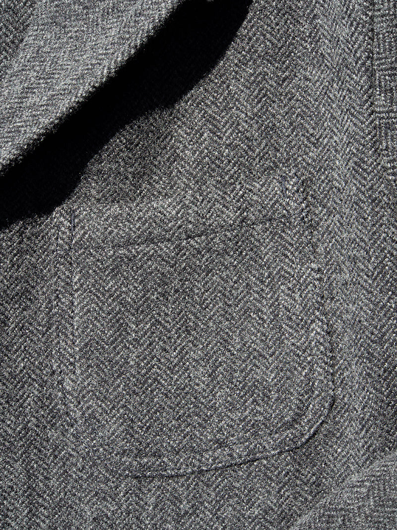 Lounge Jacket, Wool Cotton Tweed