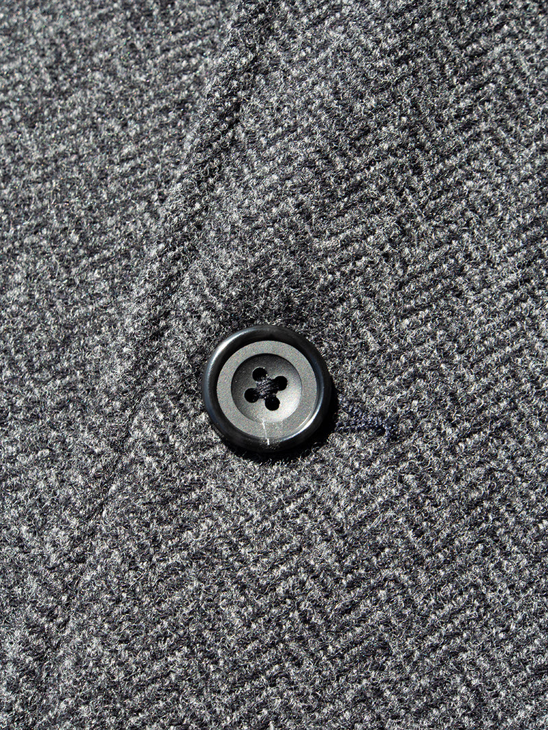 Lounge Jacket, Wool Cotton Tweed