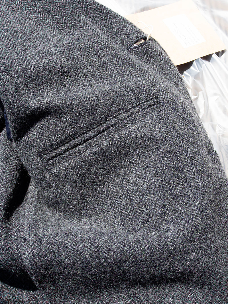 Lounge Jacket, Wool Cotton Tweed
