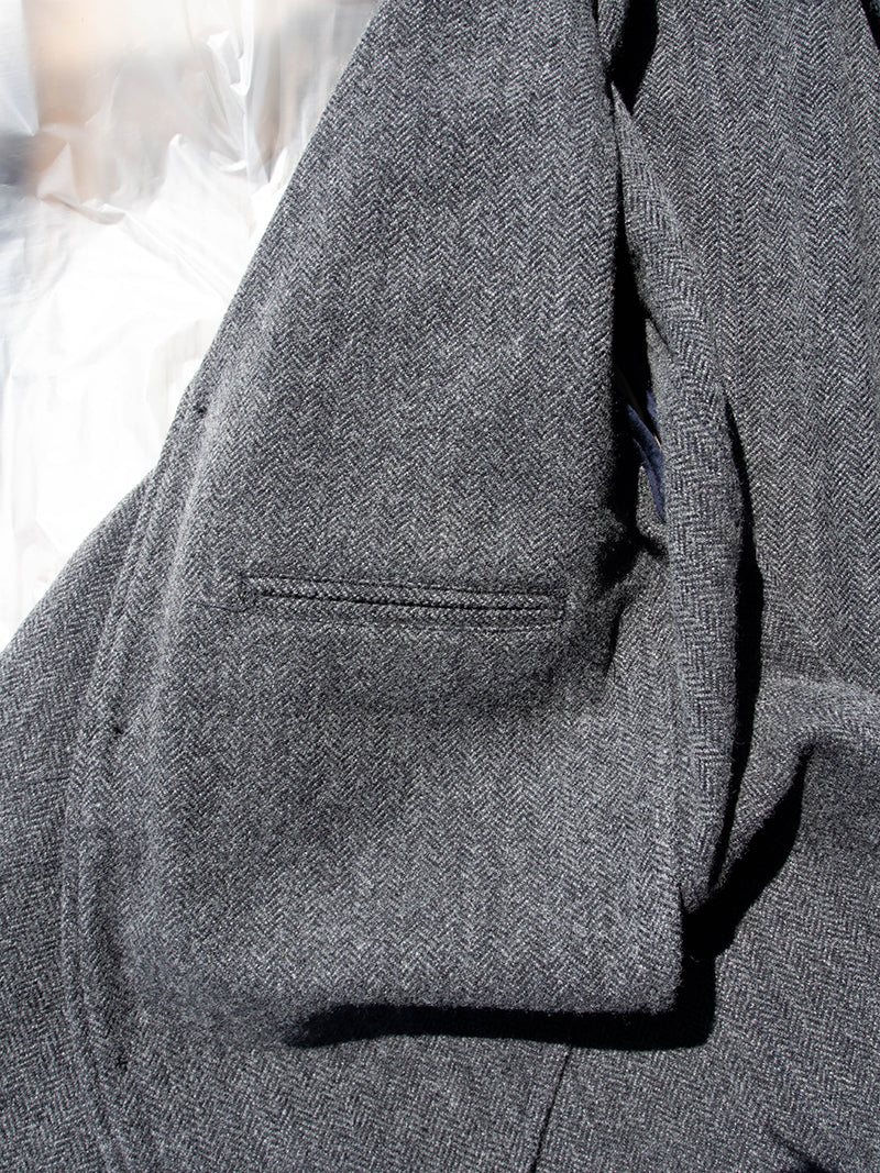 Lounge Jacket, Wool Cotton Tweed