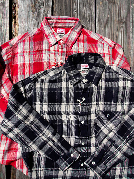 BIG MAC×BARNS Flannel L/S Shirts