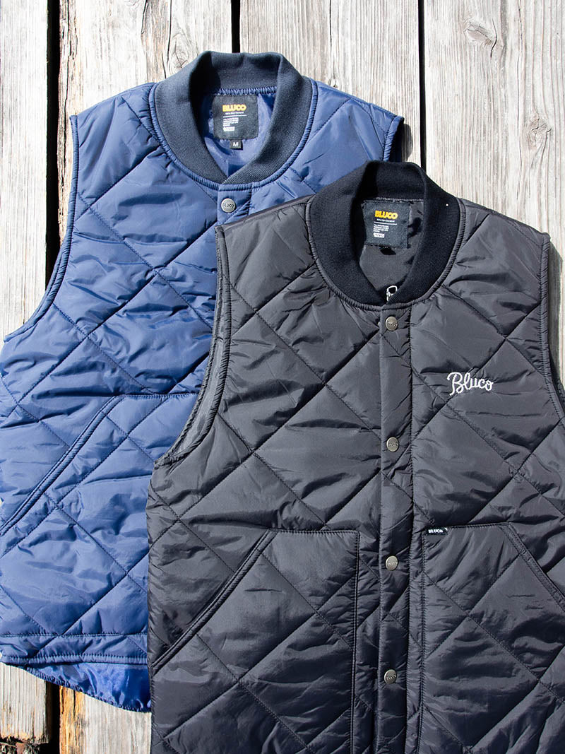 Rib Collar Quilting Vest