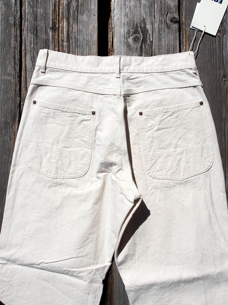 Cotton Duck Work Pants -Ecru-