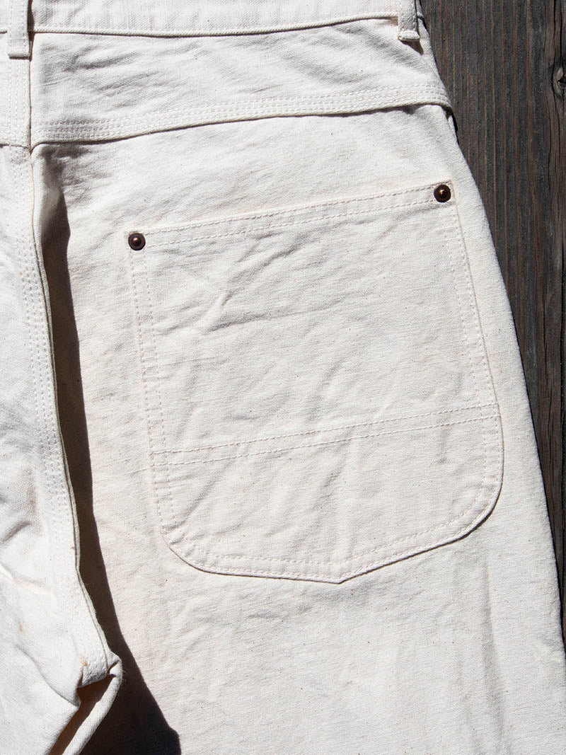 Cotton Duck Work Pants -Ecru-