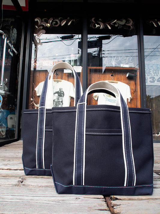 Deluxe Pocket Tote Bag -Dirk Navy×Navy-
