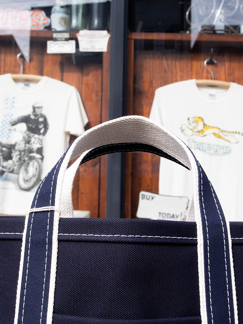 Deluxe Pocket Tote Bag -Dirk Navy×Navy-