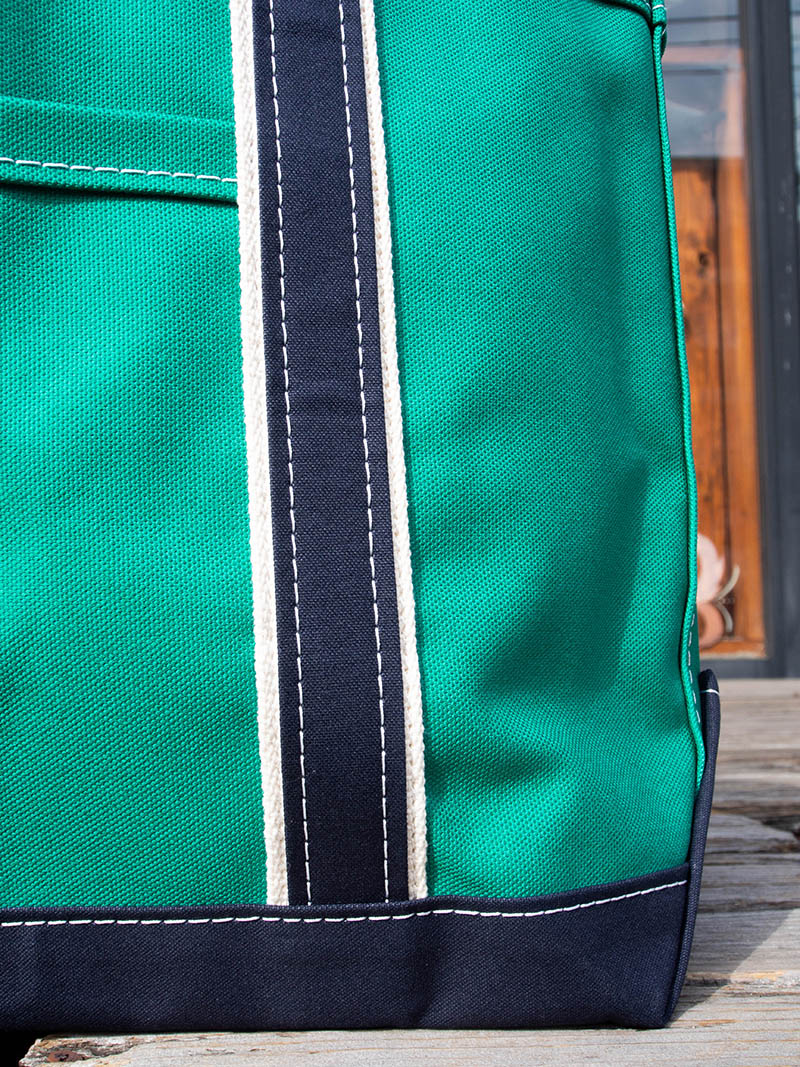 Deluxe Pocket Tote Bag -Green×Navy-