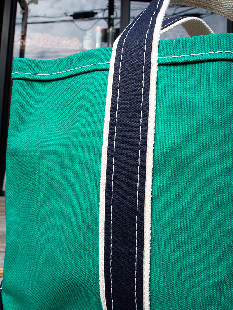 Deluxe Pocket Tote Bag -Green×Navy-