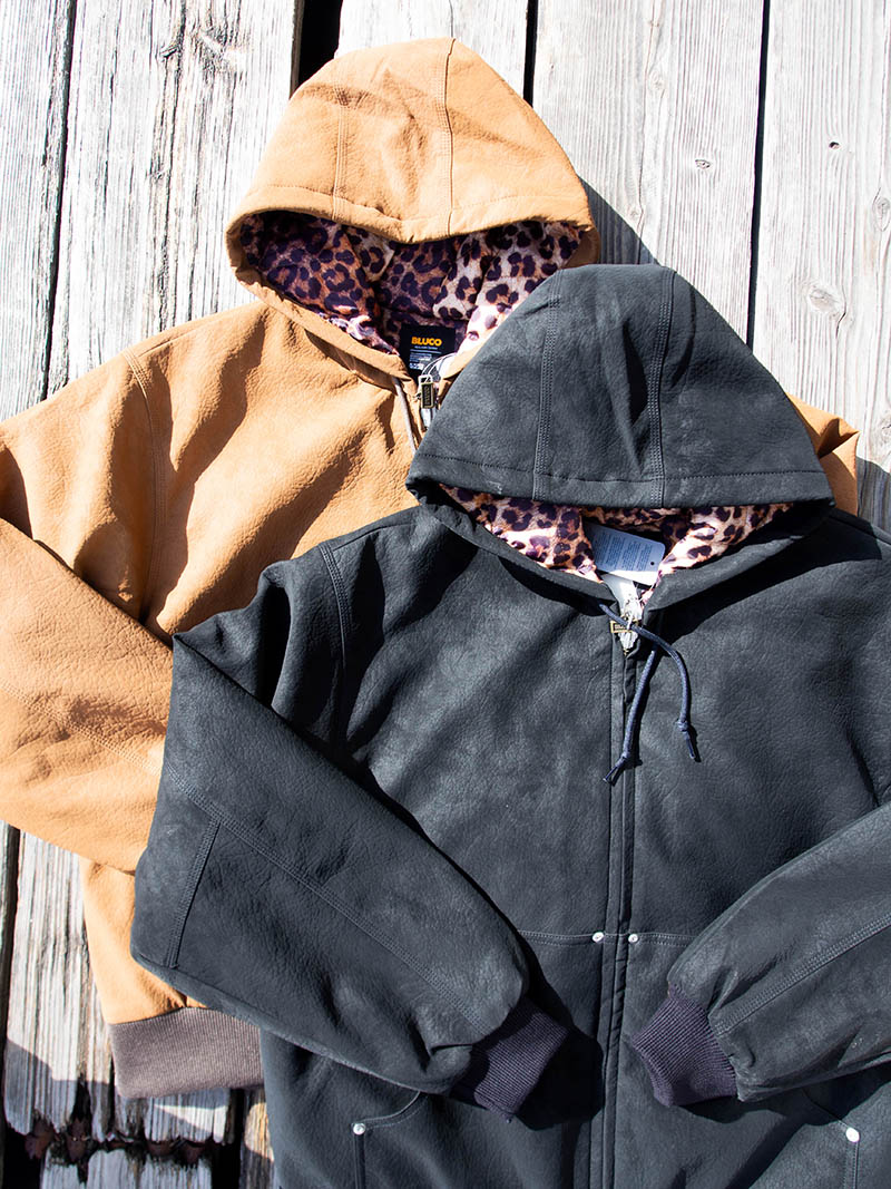 PANTYDROPPER×BLUCO Synthetic Leather Active Jacket