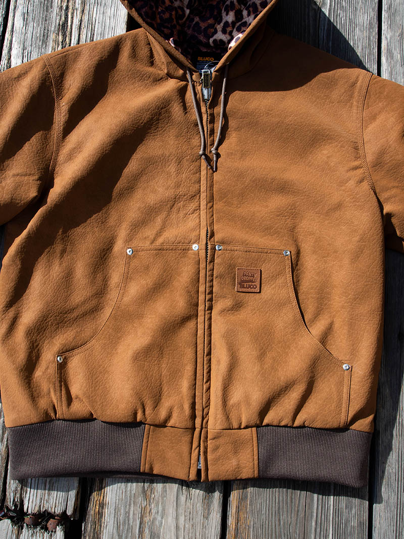 PANTYDROPPER×BLUCO Synthetic Leather Active Jacket