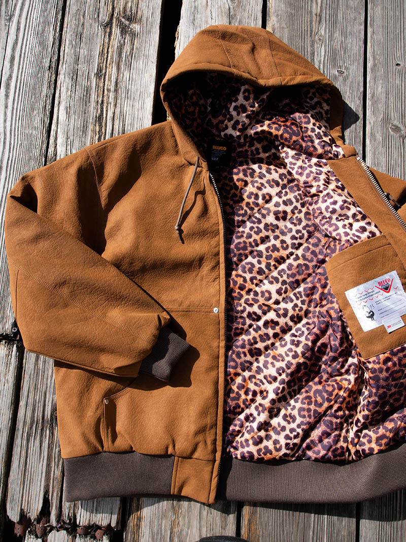 PANTYDROPPER×BLUCO Synthetic Leather Active Jacket