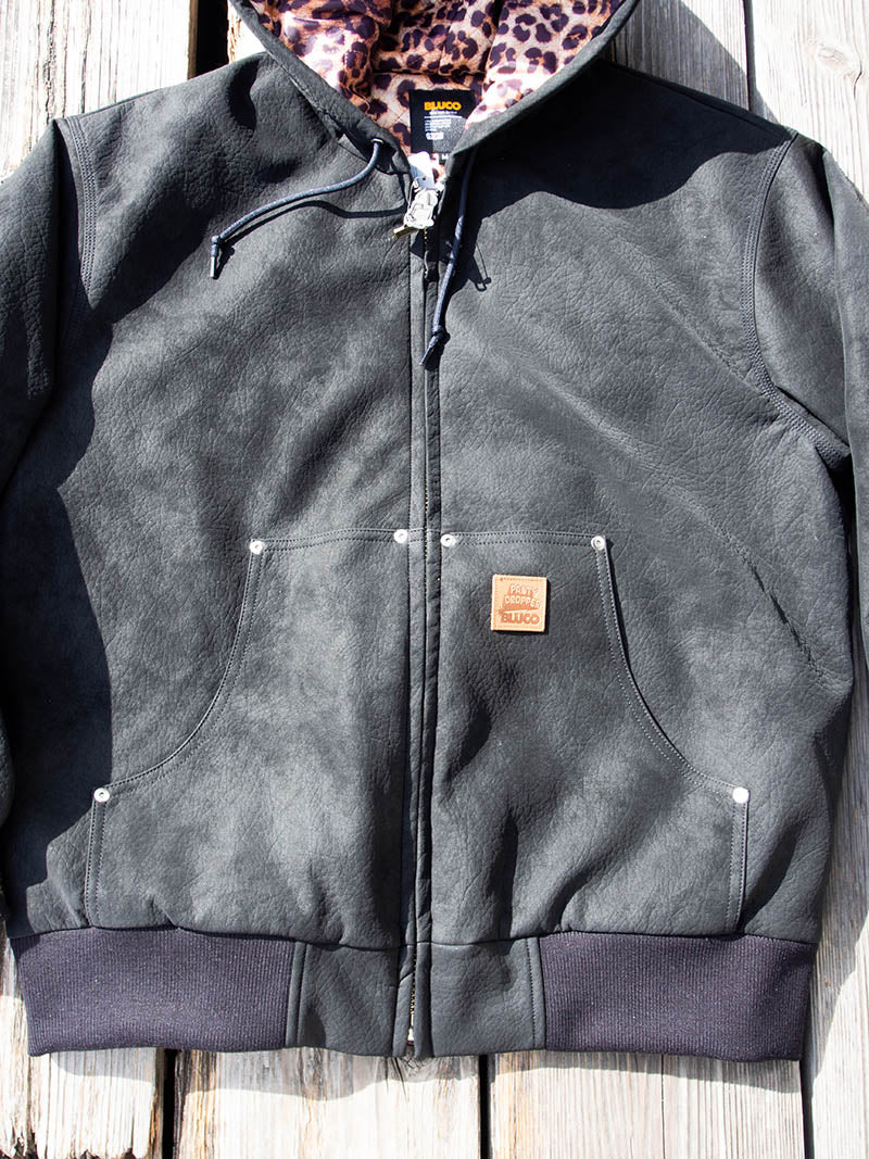 PANTYDROPPER×BLUCO Synthetic Leather Active Jacket