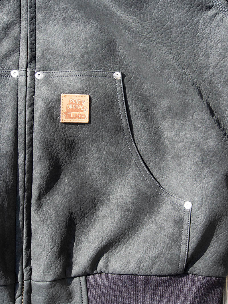 PANTYDROPPER×BLUCO Synthetic Leather Active Jacket