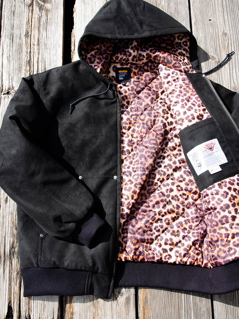 PANTYDROPPER×BLUCO Synthetic Leather Active Jacket