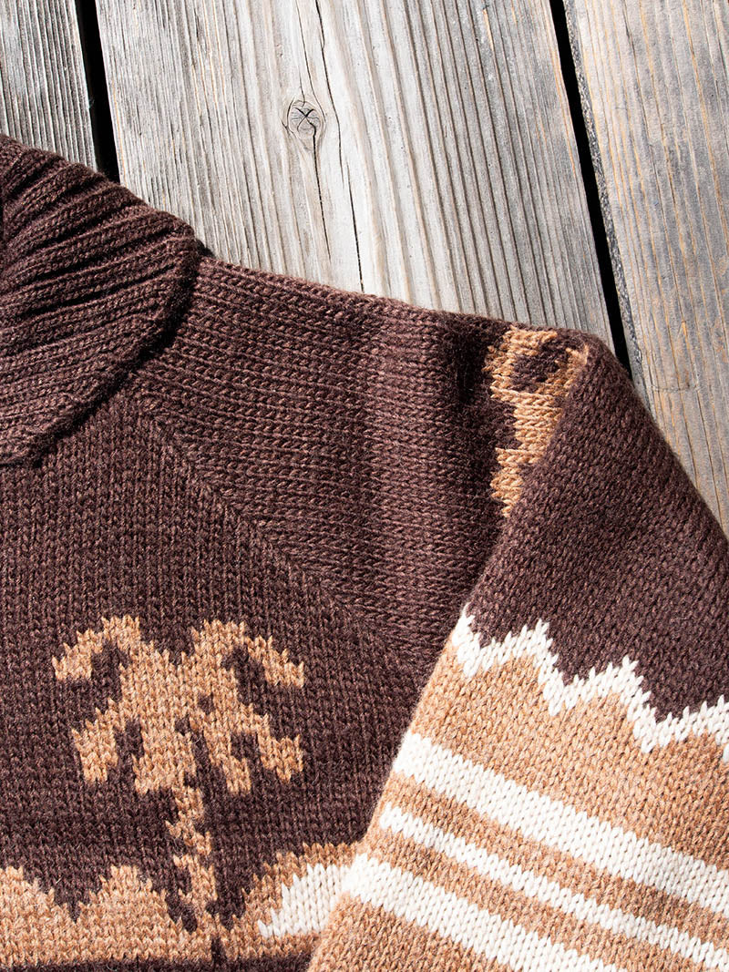 Zip Up Cowichan Cardigan